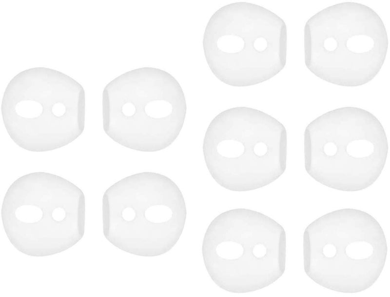 Rayker Fit in Case Eartips Replacement for Airpods, Anti-Slip Fit in Charging Case Earbuds Silicone Covers for Airpods 1, 5 Pairs, White